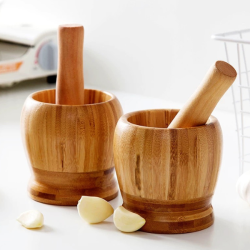 Wooden Garlic Pestle Large